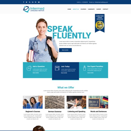 Language Institute webdesign