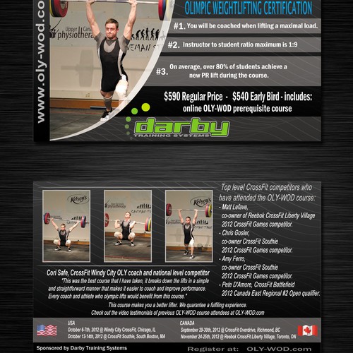 Darby Training Systems needs a new postcard or flyer
