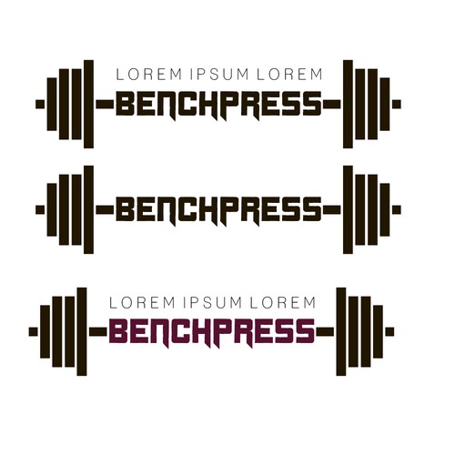 logo for a benchpress - supplements eshop