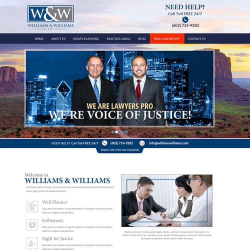 Estate Law Company Web Design