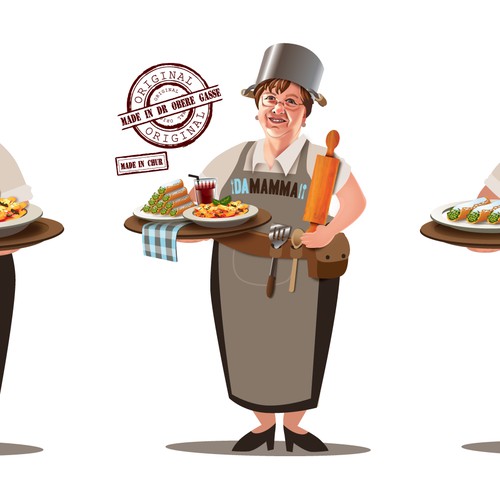 Help Da Mamma ( Bistro, Catering, Take away)  with a new illustration