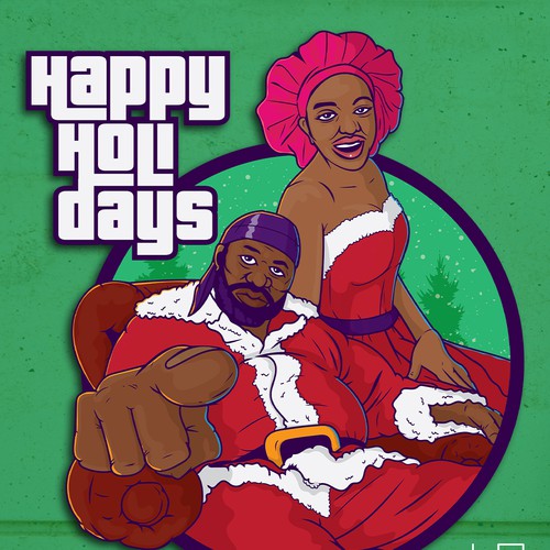 Mr and Mrs Santa GTA Style