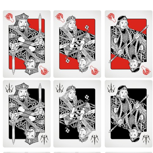 Hearts, spades, clubs, and diamonds are the past!  Design four new playing card suits for my game!