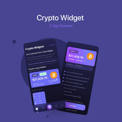 Crypto Widget App