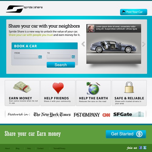 Car Sharing Web App