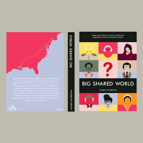 Book cover design for a travel project