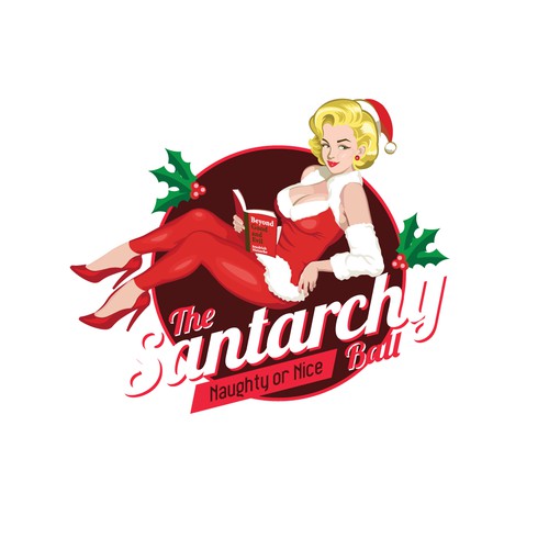 Logo for the Santarchy Ball Christmas Party