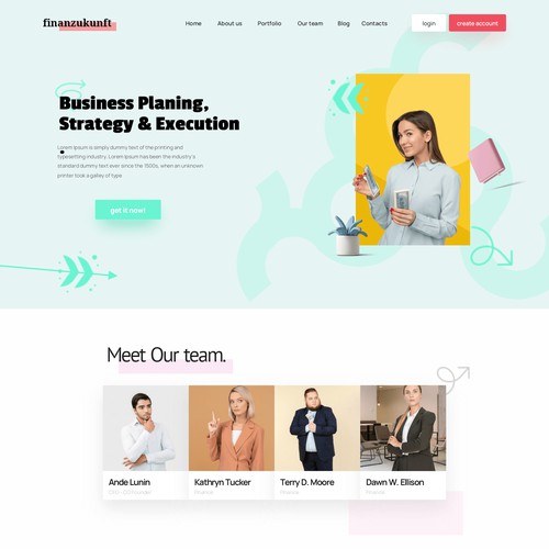 design financial website