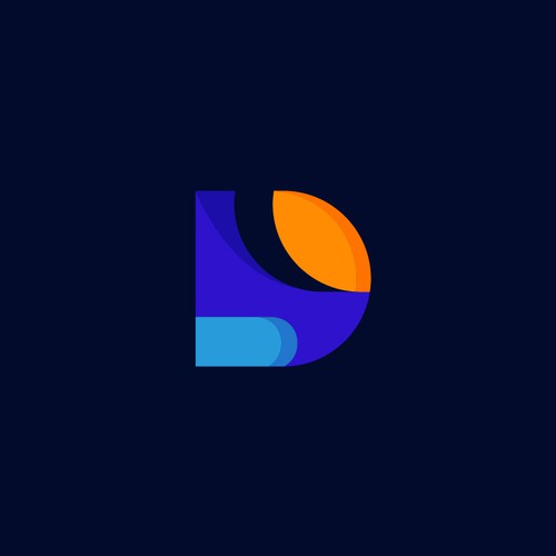 Letter based logo for design agency