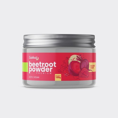 beetroot powder and other superfood powder