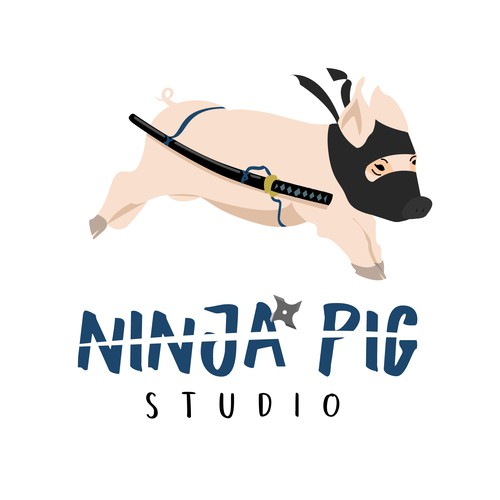 Logo prop for Ninja Pig Studio