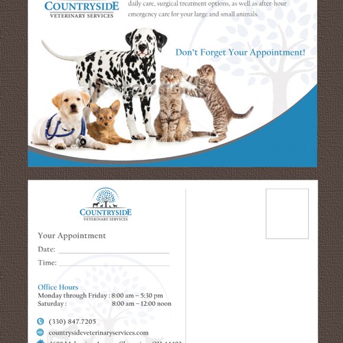 New postcard, flyer or print wanted for Countryside Veterinary Services