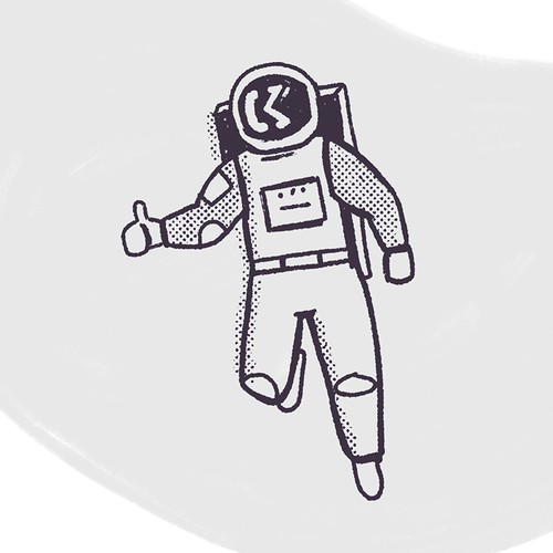 Simple, Bold Character for a Technology Product