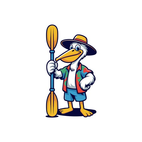 Tropical Mascot Design for Coastal Adventure Brand