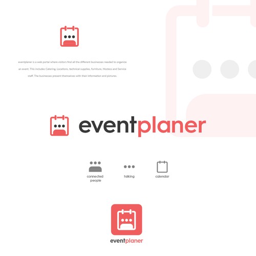 Logo concept for event planner web portal