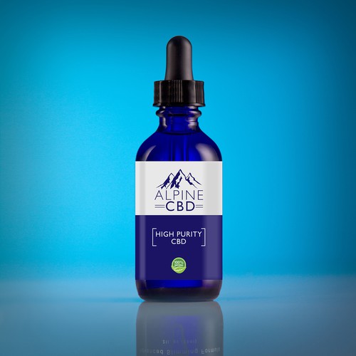 Sleek Modern Health Drops Label 