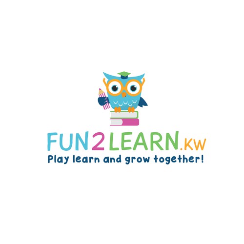 Logo design for educational activities for kids. 