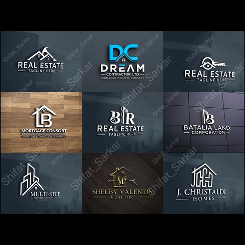 I Will Do Professional Real Estate, Realtor, Property, Mortgage, Building Construction Logo Design