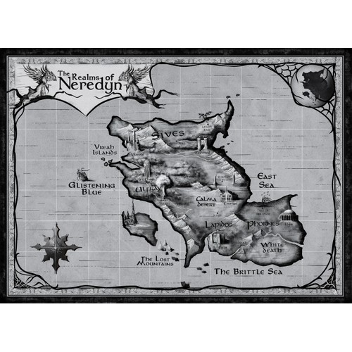 Fantasy map illustration
