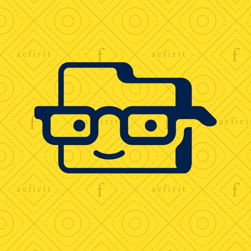 Geek Folder Mascot Logo - Ready for sale