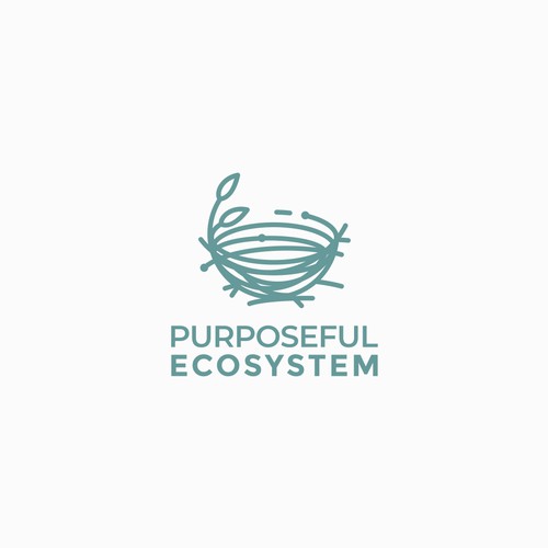 Crisp Concept for Purposeful ECOSYSTEM Logo Design