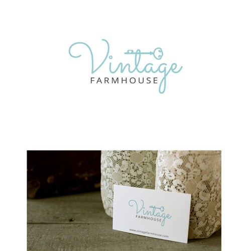 Logo design for a shabby chic website.