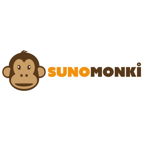logo for sunomonki   staffing company; like the snow monkeys