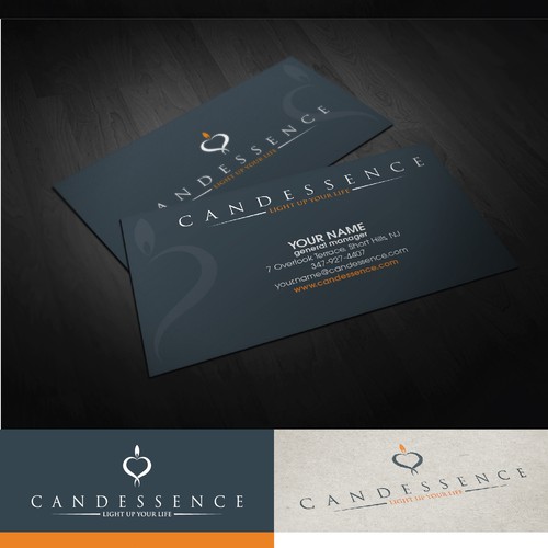 Create the next logo and business card for Candessence