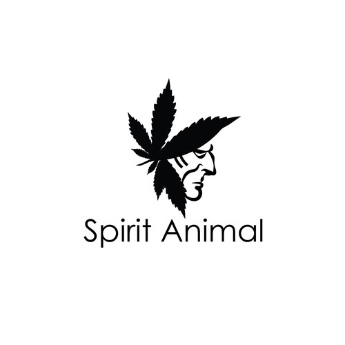 Cannabis logo with Native American infuence