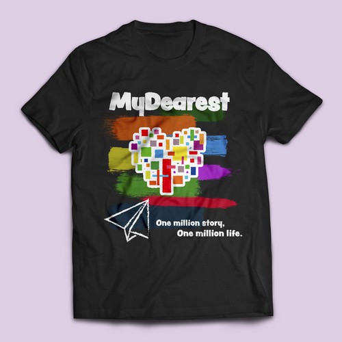 Colorful T-shirt design 