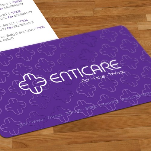 Business card for medical practice
