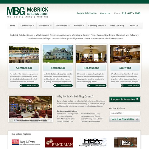 McBrick Building Group needs new, creative website design