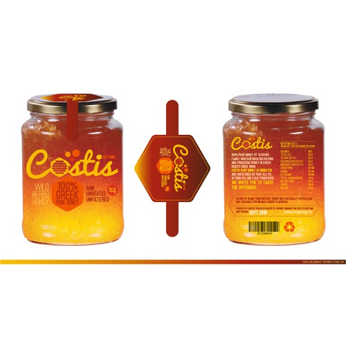 product label  for Honey