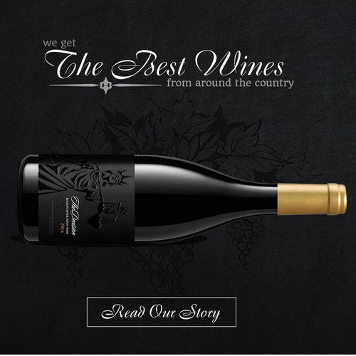 Web page for a wine company