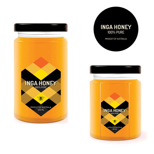 product label for honey