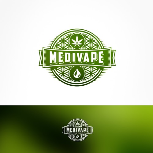 Logo for a medical CBD vape liquid company