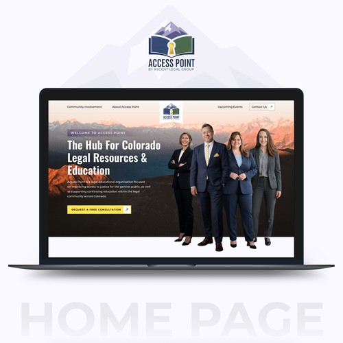 Legal Resource Website design - Law