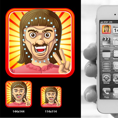 iPhone App Icon for Fun New Face Swapping Photo App!