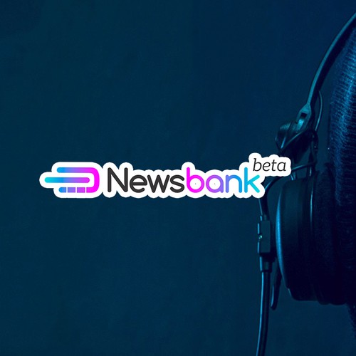 Bold logo concept for newsbank