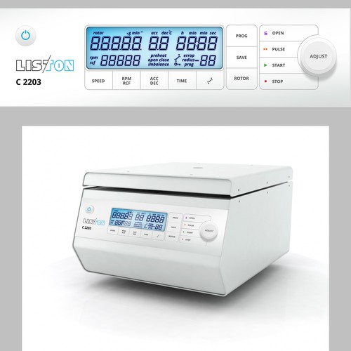 Control panel design for worldwide sold medical device