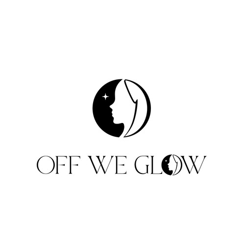 A minimalist wordmark logo with an icon for beauty salon