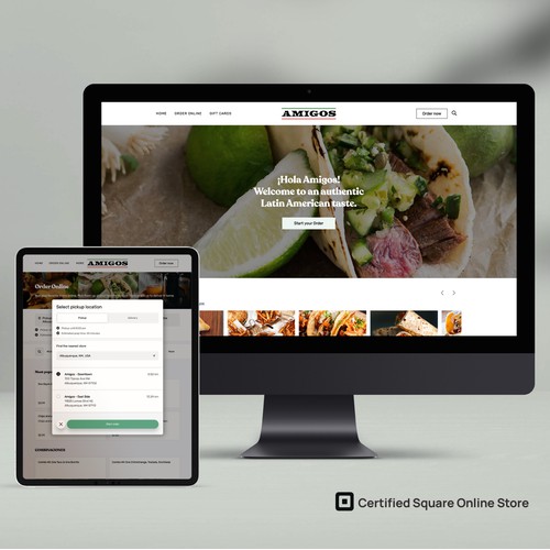 Square Online Store | Quick-Service Restaurant