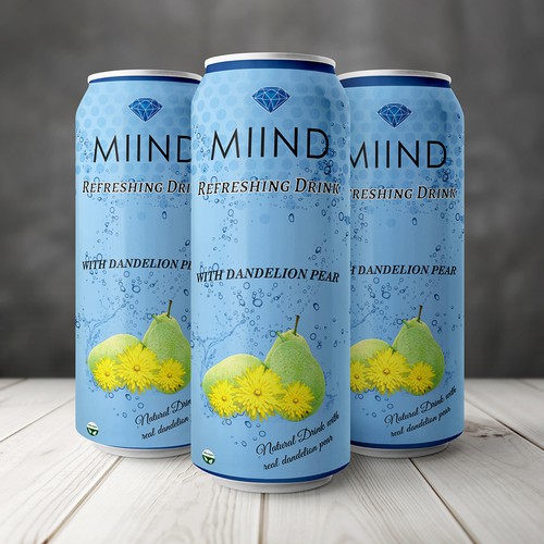 Label Design Concept for MIIND Refreshing Drink