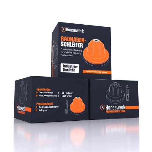 minimalist and modern Wheel Grinder Package