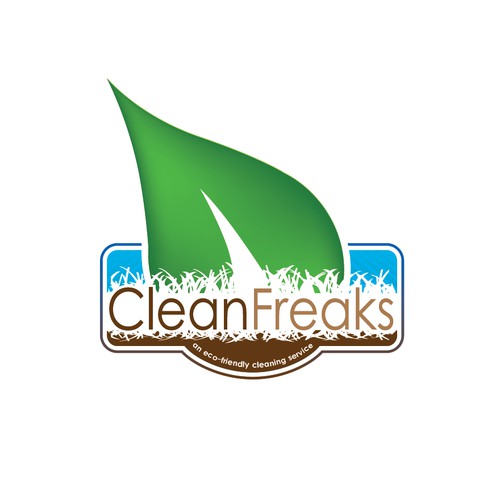 Creative Fun Logo for CLEAN FREAKS an eco-friendly cleaning service!