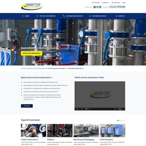 Stunning Industrial Automation Website 