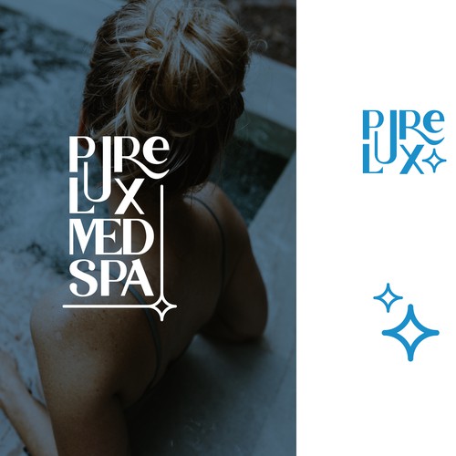 Pure Lux Med Spa concept logo