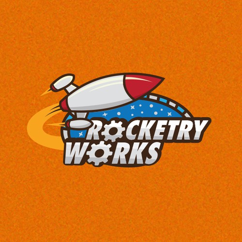 Retro rocketry logo