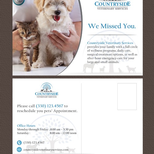 New postcard, flyer or print wanted for Countryside Veterinary Services