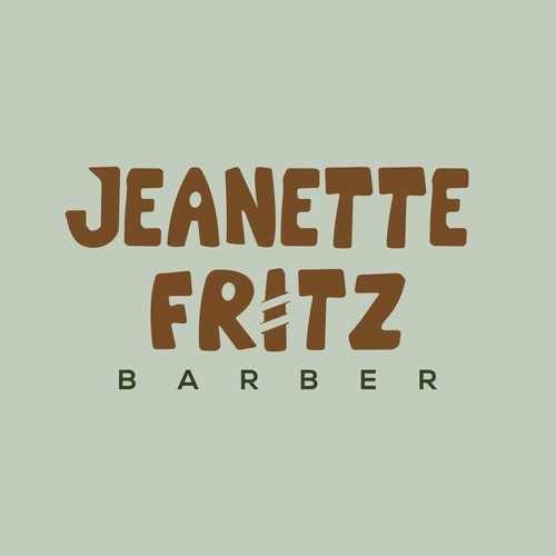 Typography barber logo